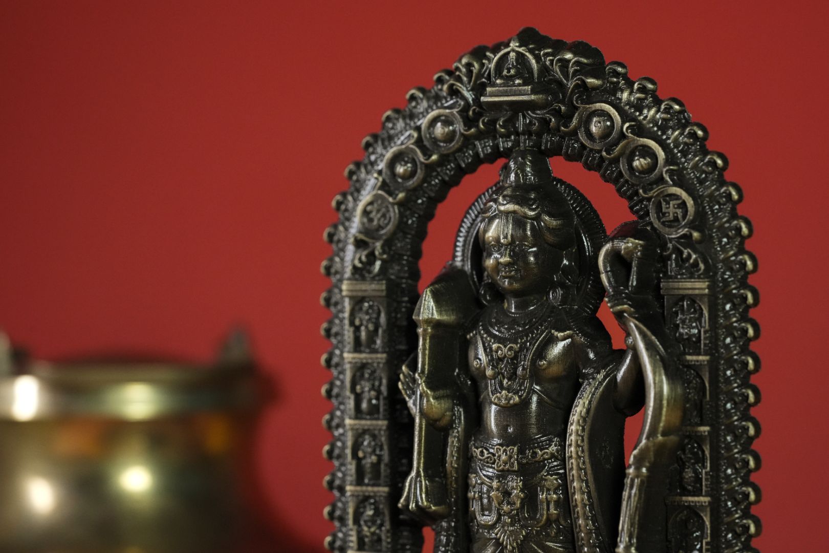 Shree Ram Lalla Murti 4.5 inch (Brass Antique)