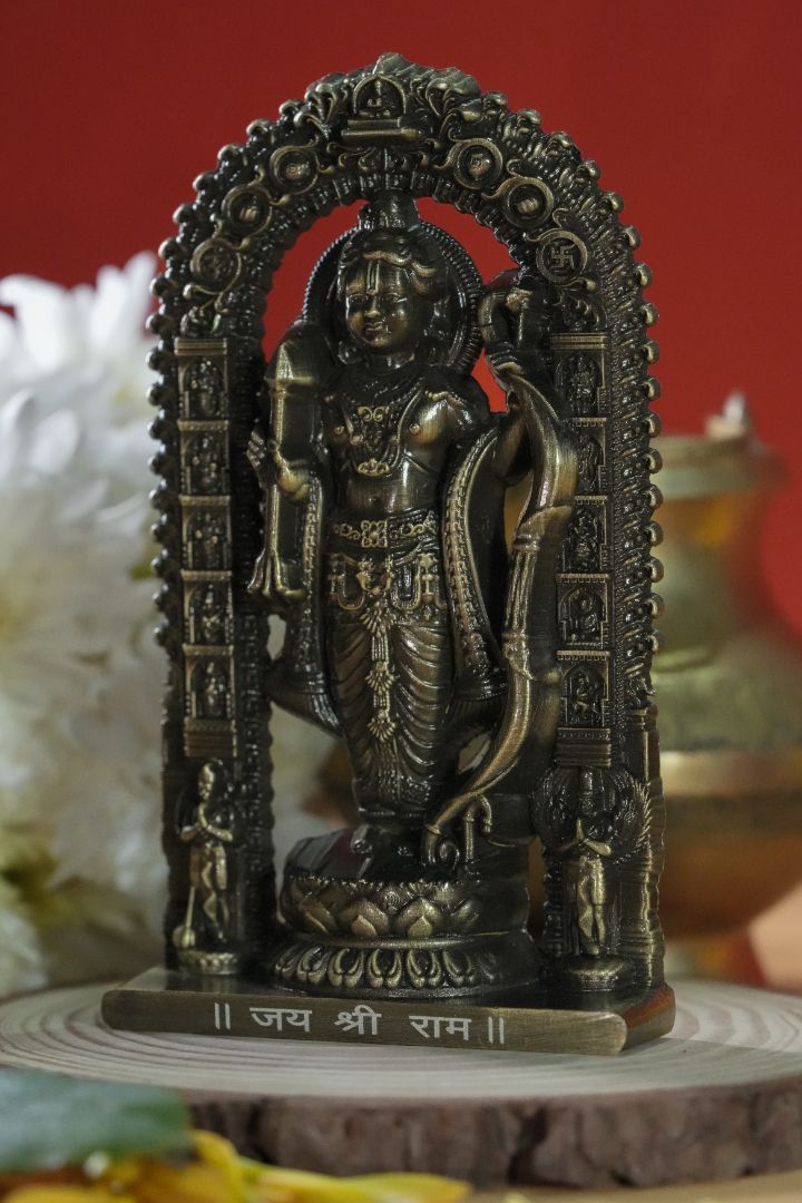 Shree Ram Lalla Murti 4.5 inch (Brass Antique)