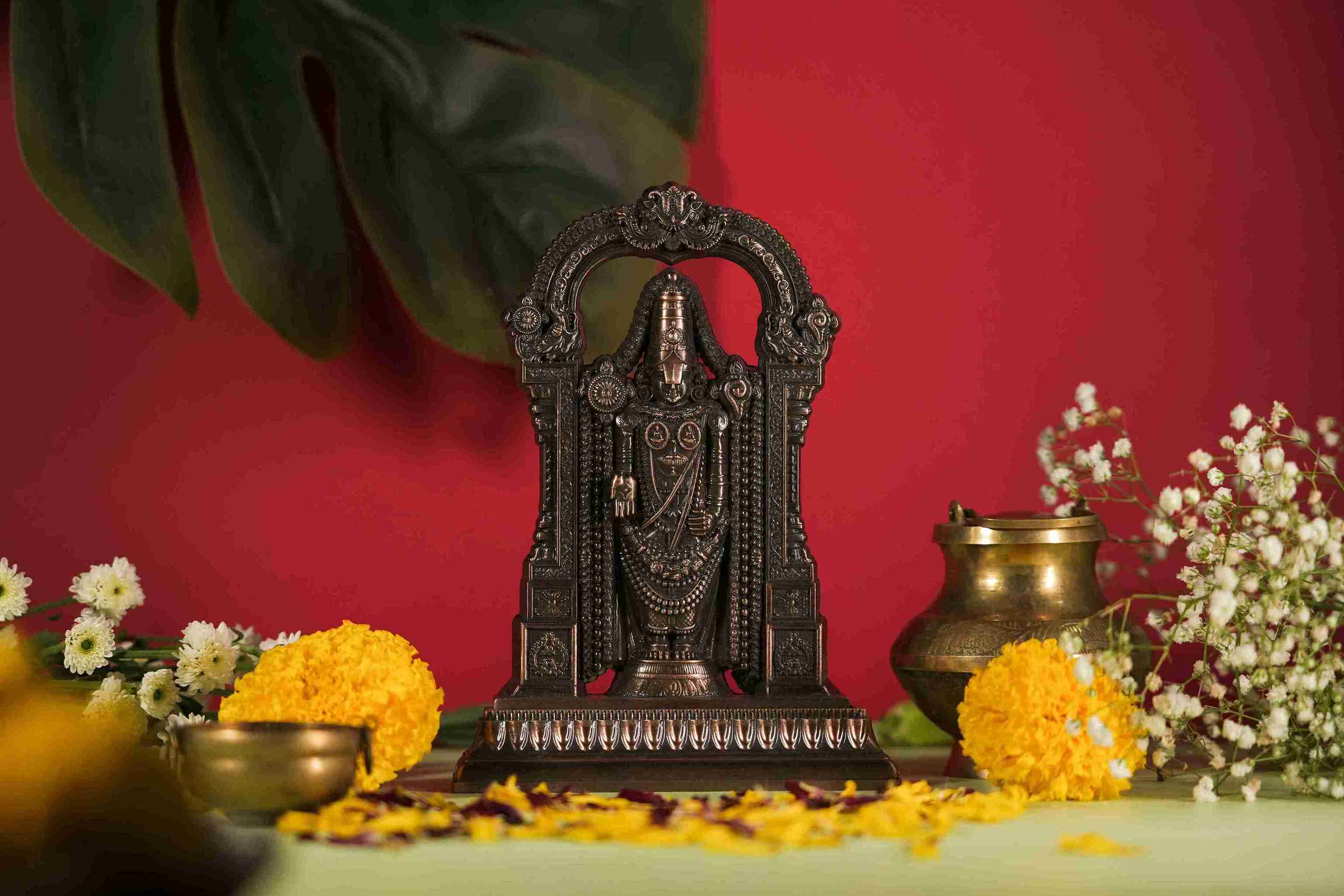 Tirupati Balaji Idol (Copper)