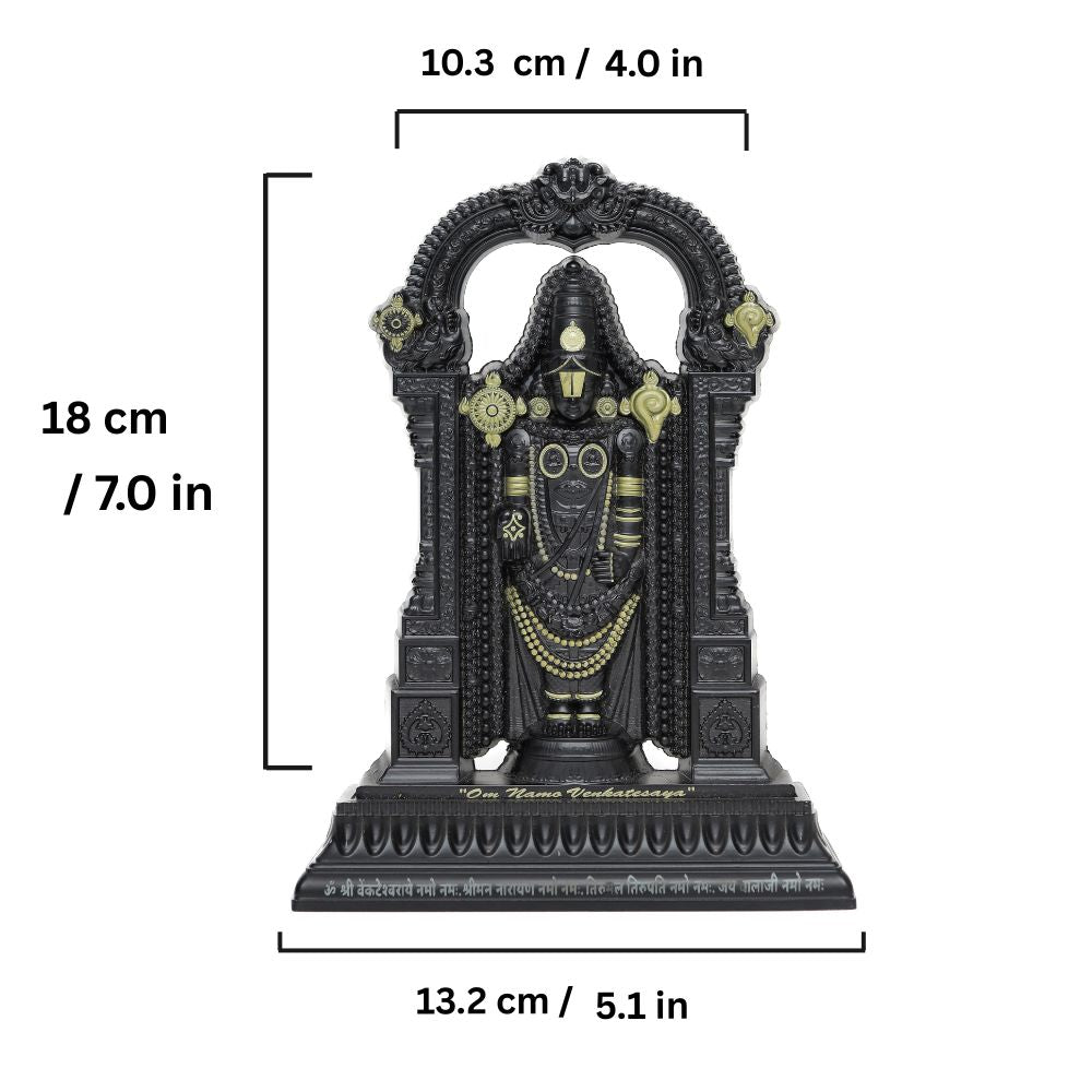 Trupati Balaji Idol (Balck)