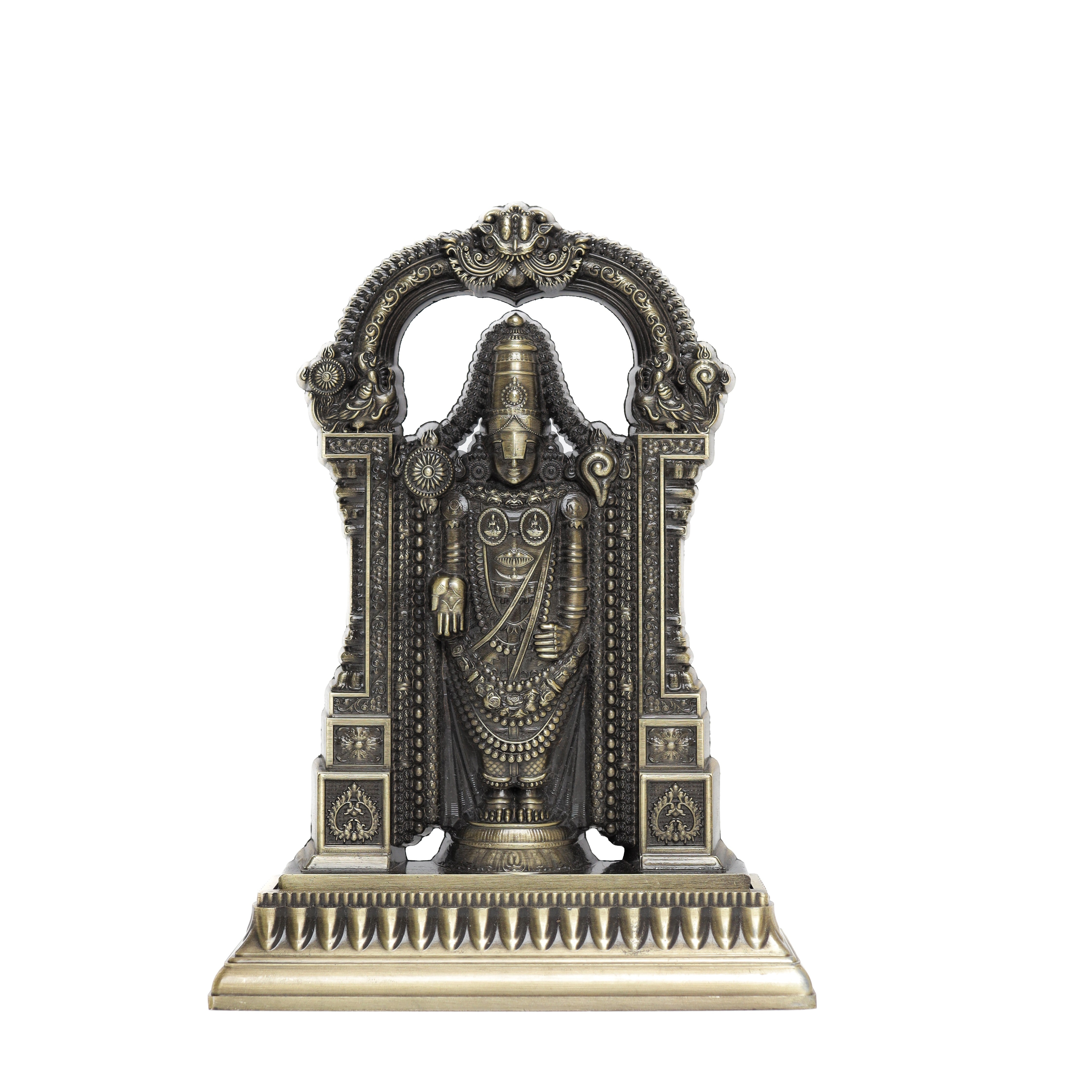 Shree Balaji figurine with intricate temple-style artwork
