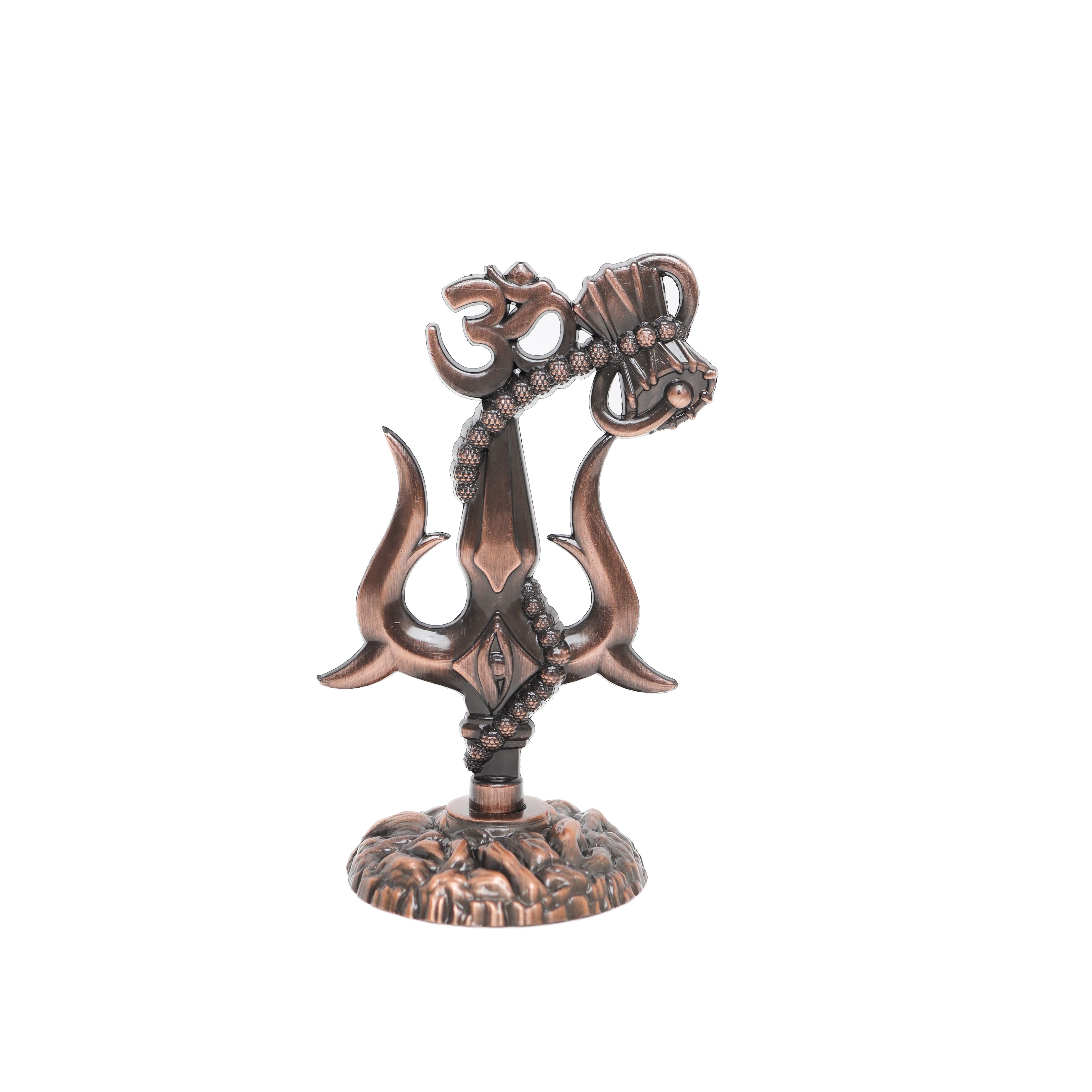 Om Shivay Trishul (Copper)(5 Inch)